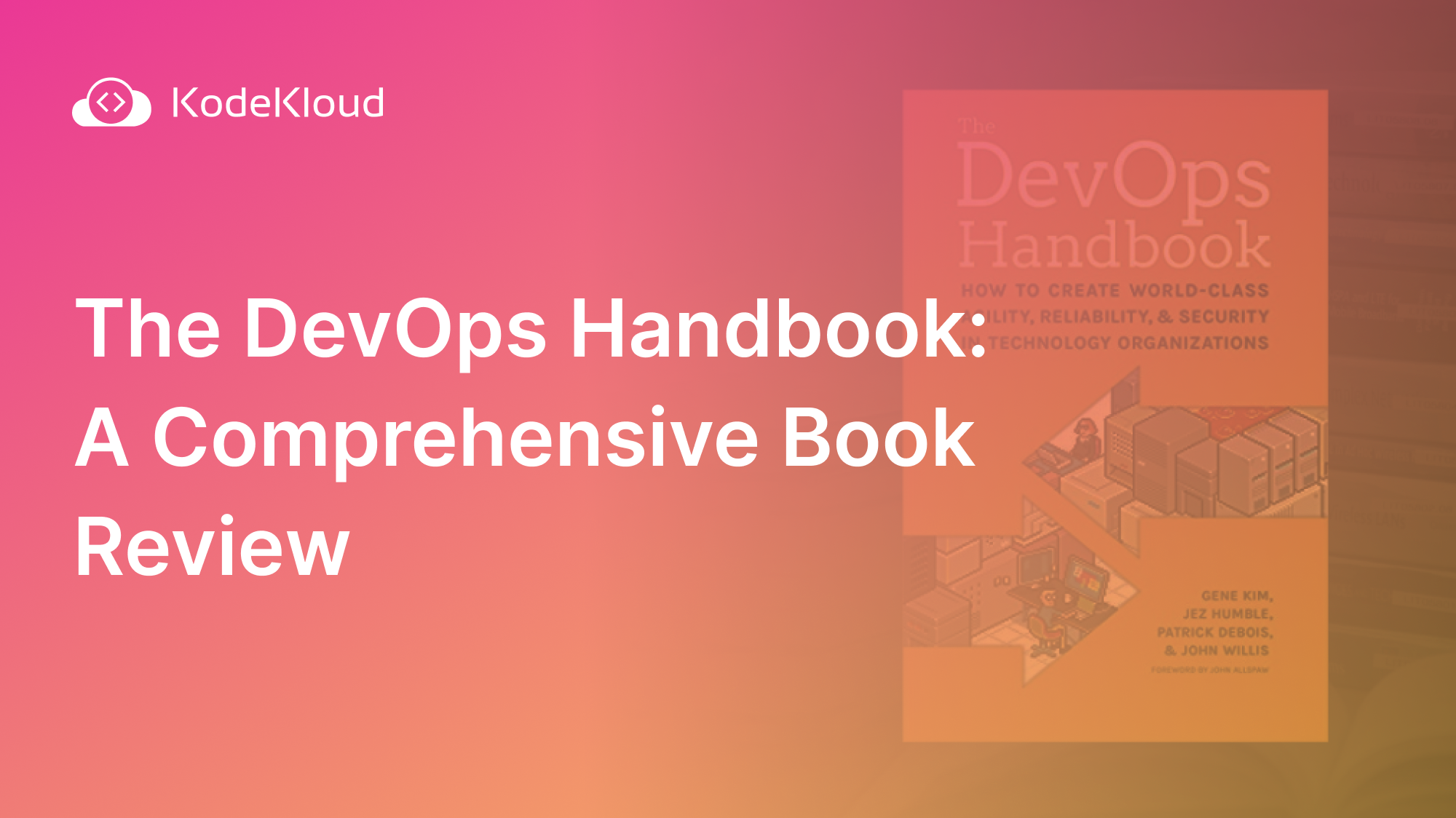 The DevOps Handbook Book Review
